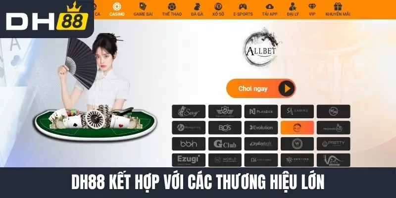 DH88 kết hợp với các thương hiệu lớn