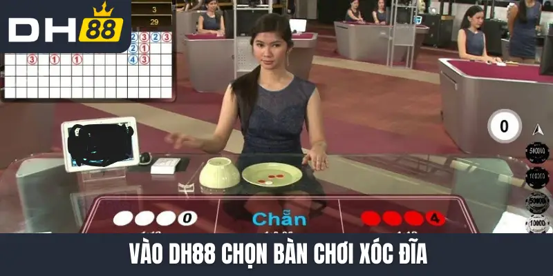 Vào DH88 chọn bàn chơi xóc đĩa